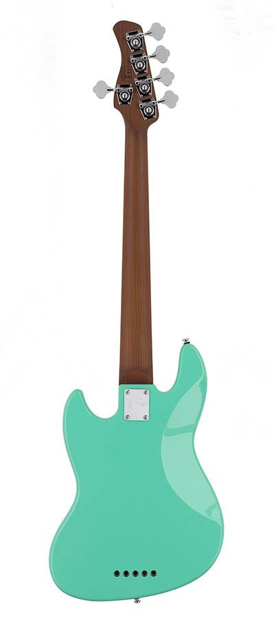 alder 5-string passive bass guitar mild green - Afbeelding 2