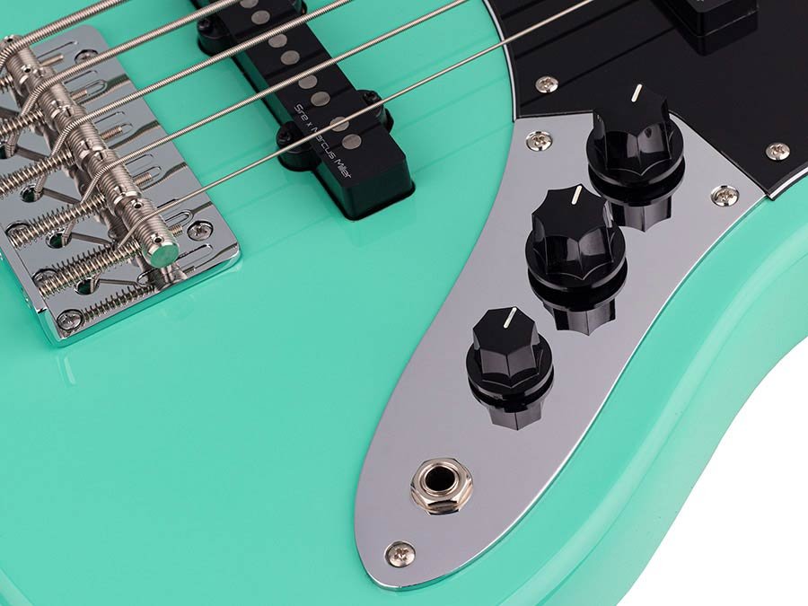 alder 5-string passive bass guitar mild green - Afbeelding 5