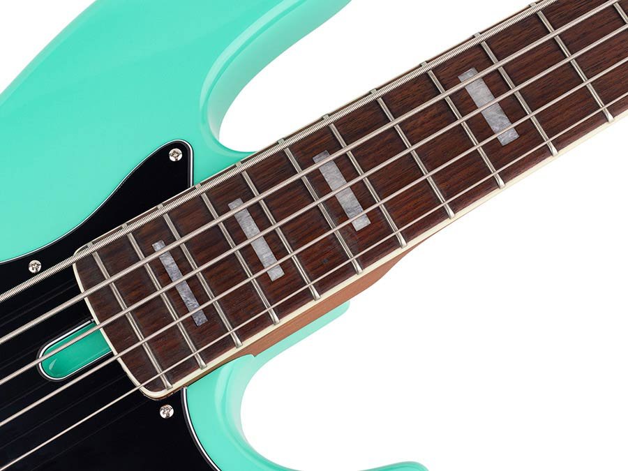alder 5-string passive bass guitar mild green - Afbeelding 8