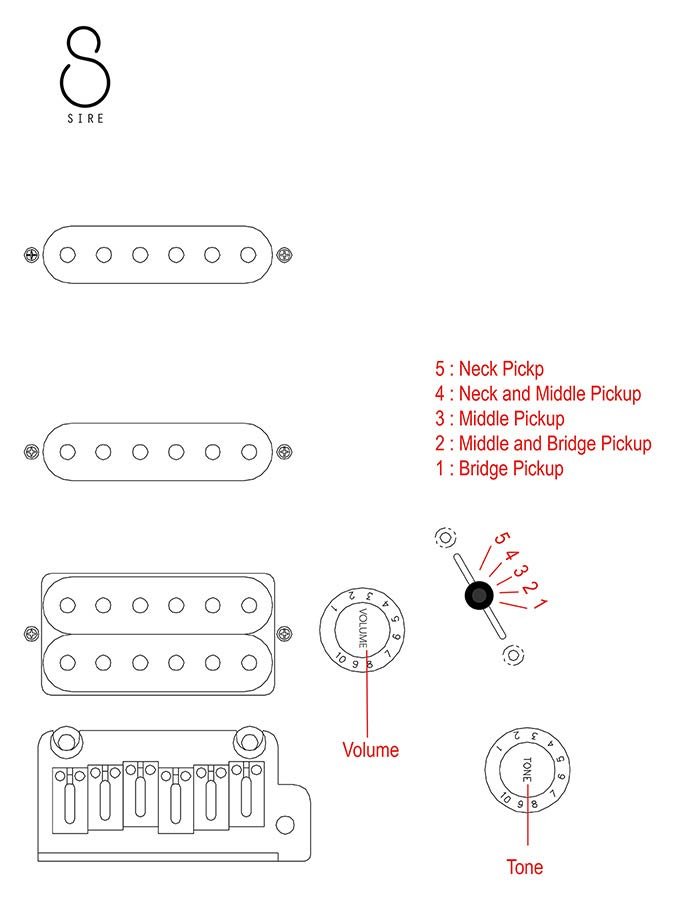 electric guitar S-style vintage white - Afbeelding 8