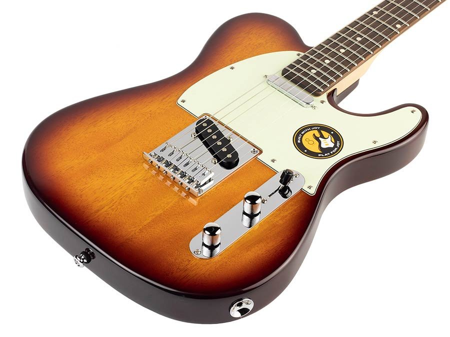 electric guitar T-style tobacco sunburst - Afbeelding 5