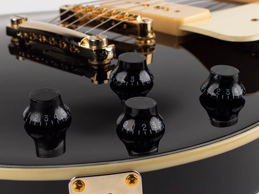 electric guitar L-style with P90s black - Afbeelding 5