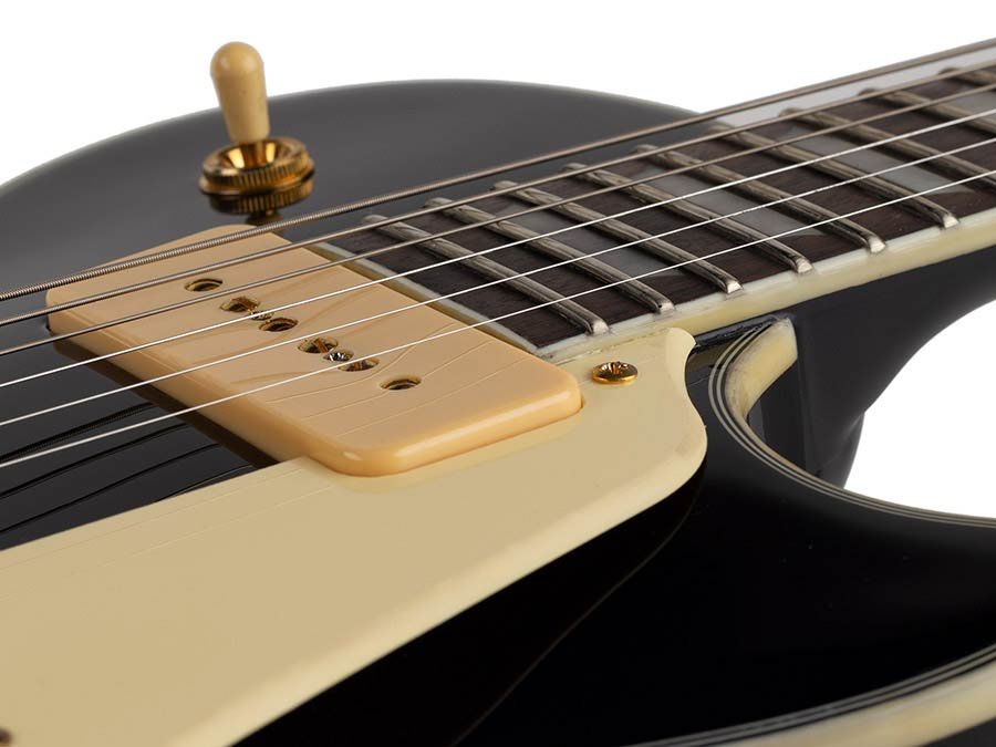 electric guitar L-style with P90s black - Afbeelding 9