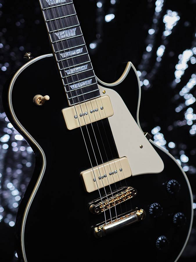 electric guitar L-style with P90s black - Afbeelding 10