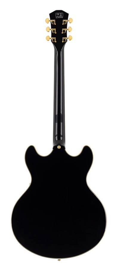 electric guitar archtop with P90s black - Afbeelding 2