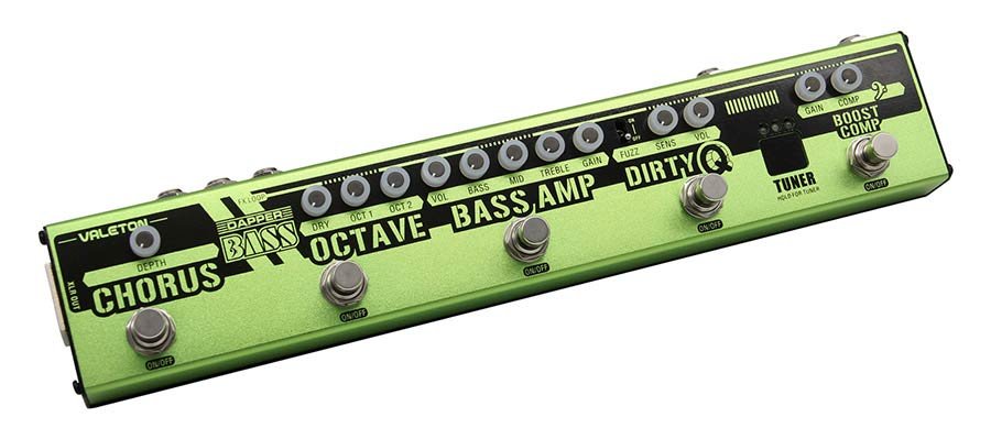 effect strip DAPPER BASS with tuner + chorus + octaver + EQ + FUZZ + compressor, with FX loop - Afbeelding 2
