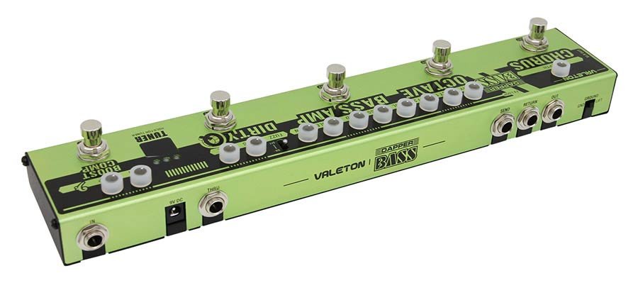 effect strip DAPPER BASS with tuner + chorus + octaver + EQ + FUZZ + compressor, with FX loop - Afbeelding 5