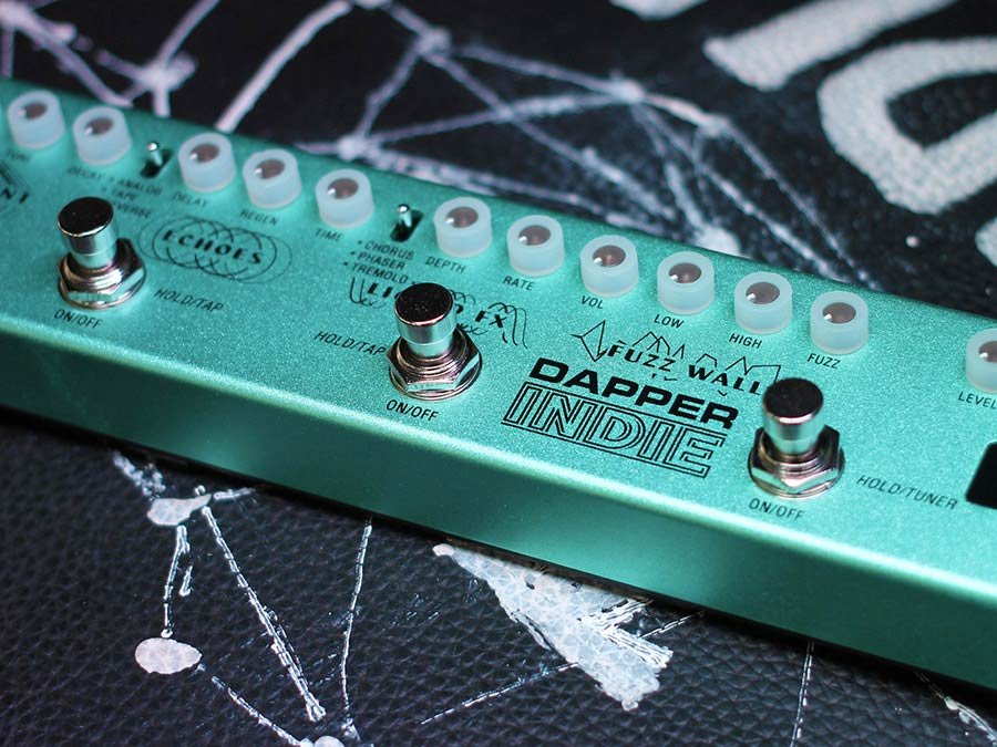 effect strip DAPPER INDIE with tuner + fuzz + echo + drive + modulation + reverb, with cab simulati - Afbeelding 8