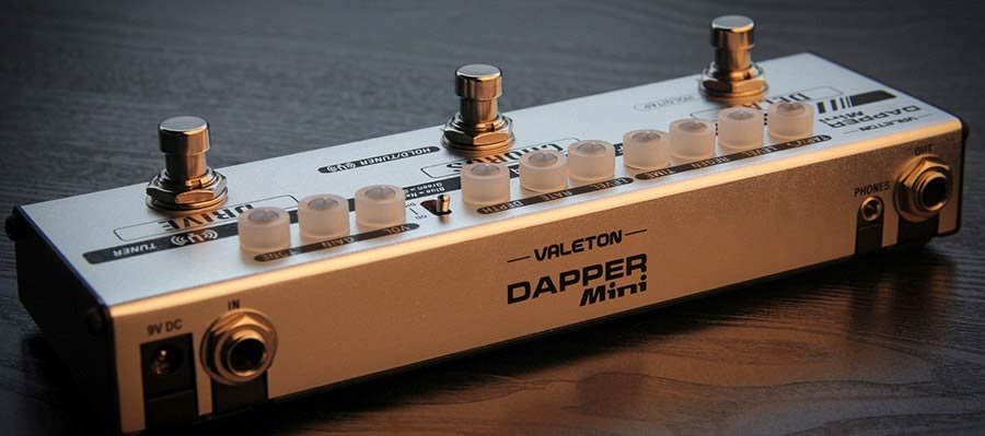 effect strip DAPPER MINI with tuner + overdrive + chorus + delay, with cab simulation - Afbeelding 5