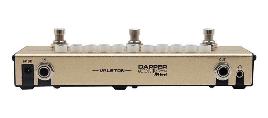 effect strip DAPPER ACOUSTIC MINI with tuner + compressor + preamp + reverb, with cab simulation - Afbeelding 4