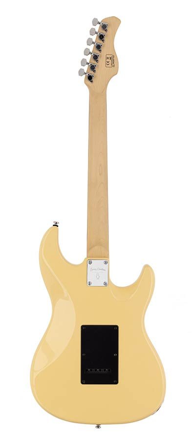 lefty electric guitar S-style vintage white - Afbeelding 2