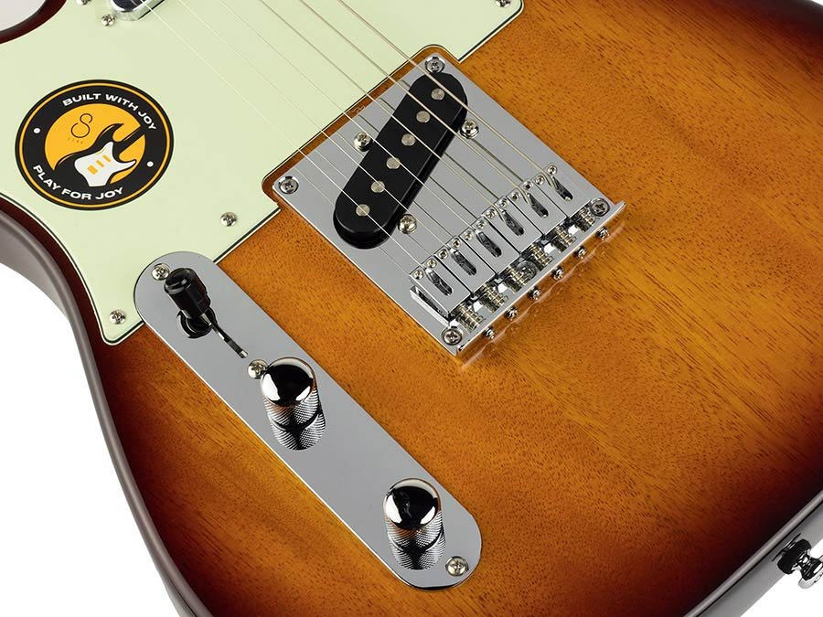 lefty electric guitar T-style tobacco sunburst - Afbeelding 6