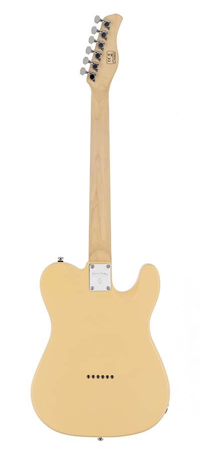lefty electric guitar T-style vintage white - Afbeelding 2