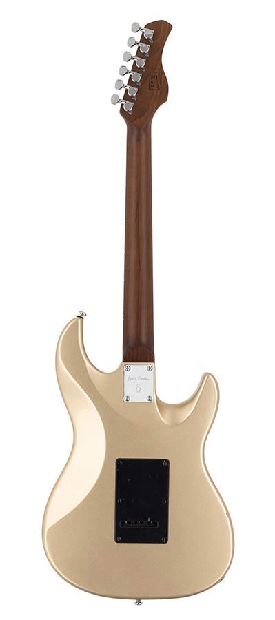 lefty electric guitar S-style champagne gold metallic - Afbeelding 2