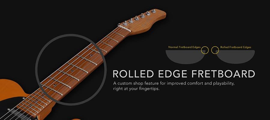 lefty electric guitar T-style butterscotch blonde - Afbeelding 3