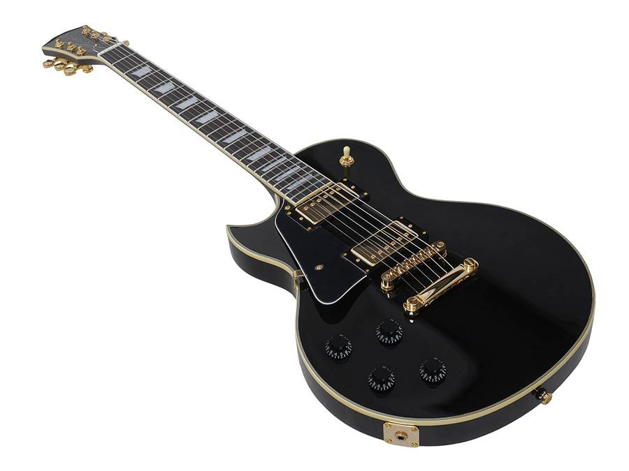 lefty electric guitar L-style black - Afbeelding 5