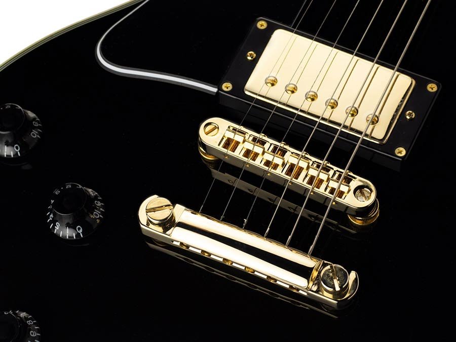 lefty electric guitar L-style black - Afbeelding 7