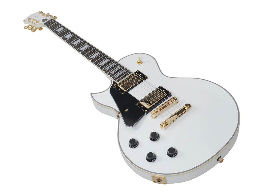 lefty electric guitar L-style white - Afbeelding 5