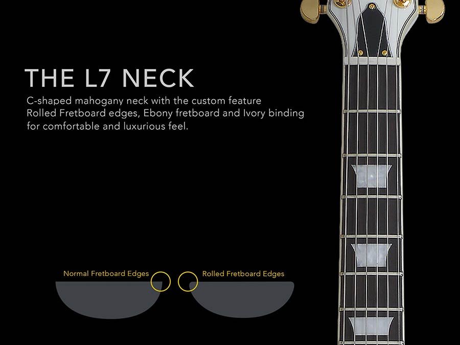 lefty electric guitar L-style white - Afbeelding 6