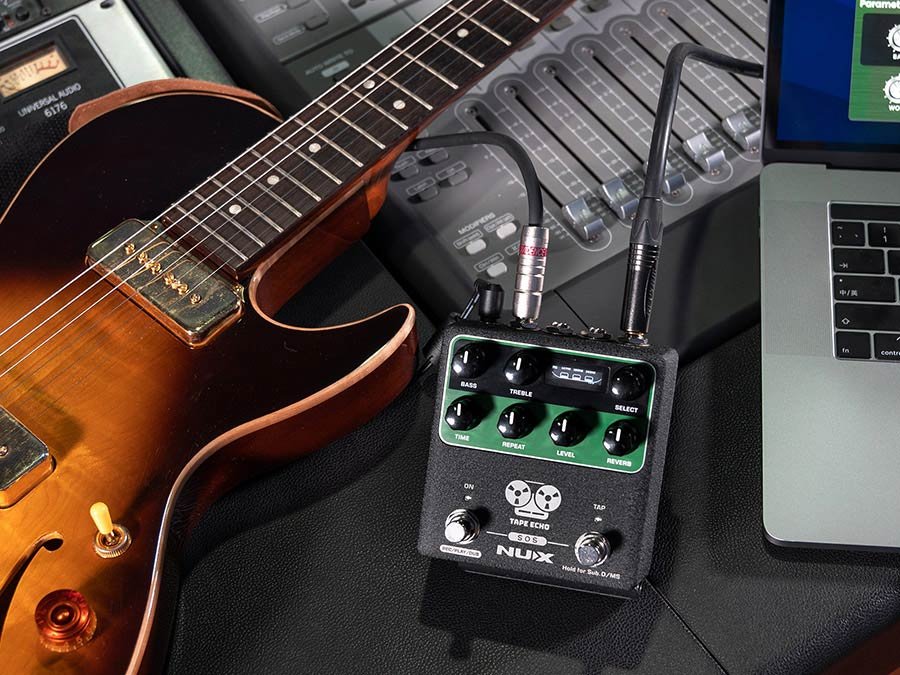 effects pedal delay with tap tempo and spring reverb TAPE ECHO - Afbeelding 11
