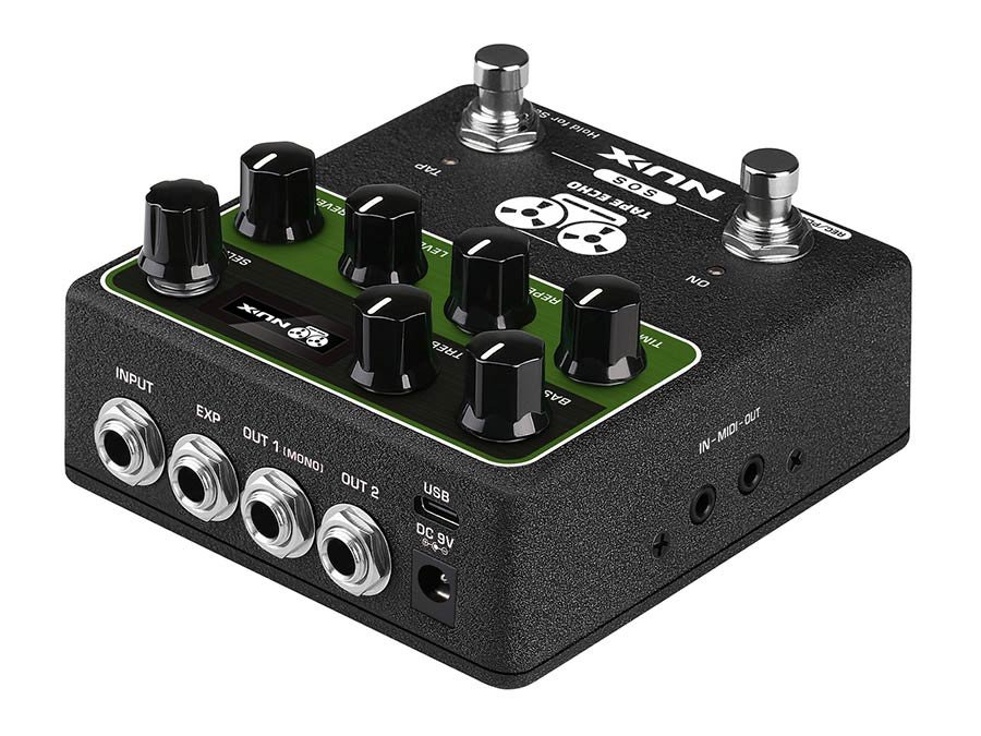 effects pedal delay with tap tempo and spring reverb TAPE ECHO - Afbeelding 6