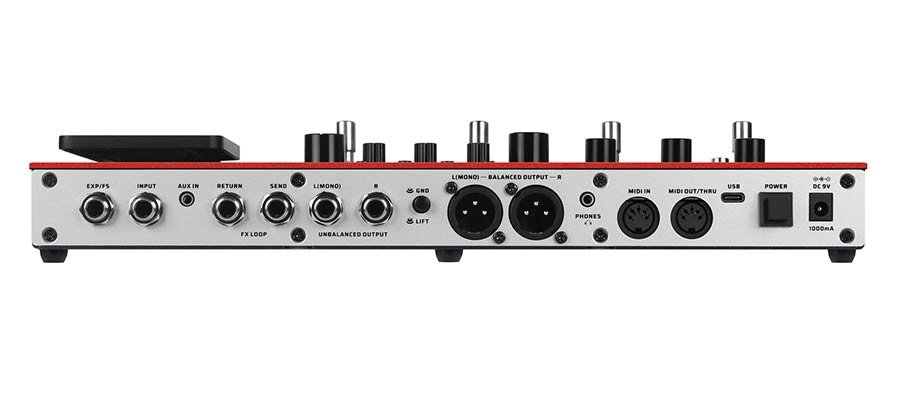multi-effects processor with IR + amp/cab simulation + effects + looper + audio interface, 9V PSU - Afbeelding 3