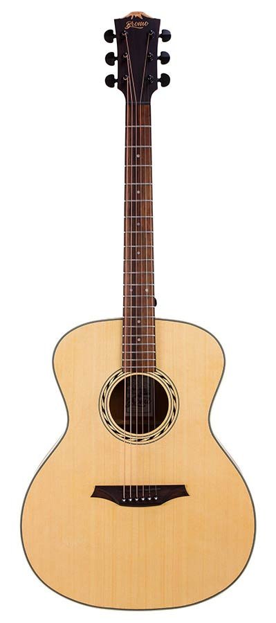 auditorium guitar, spruce top, mahogany back & sides, amara ebony fb, natural - Afbeelding 3