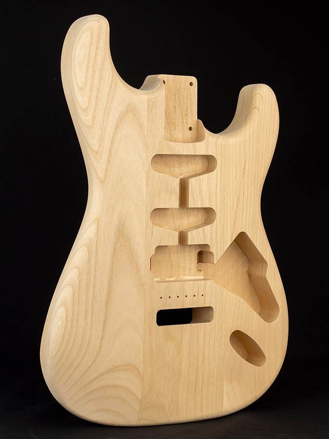 vintage body Stallion (made in Japan), routed for HSS (bridge humbucker), 3 piece alder
