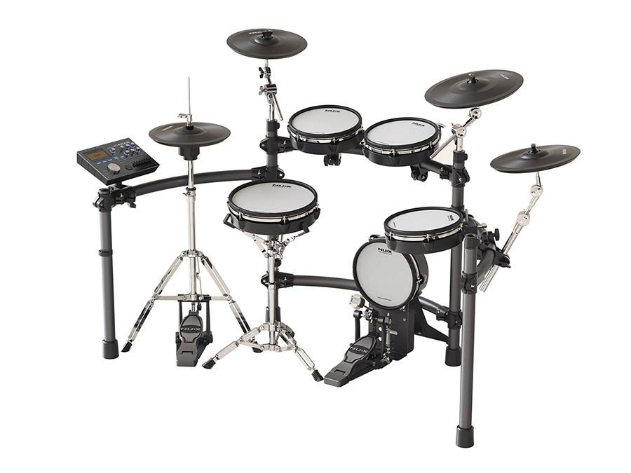 all mesh head (REMO) digital drum kit, 12S-10-10-10-12HH-2x12C-14R, multi-track USB audio recording - Afbeelding 2