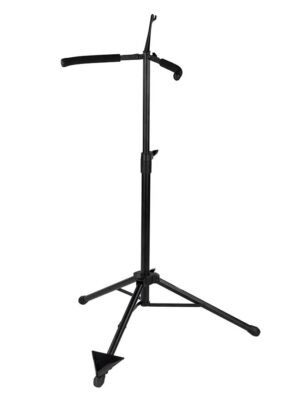 cello stand on tripod with bow holder