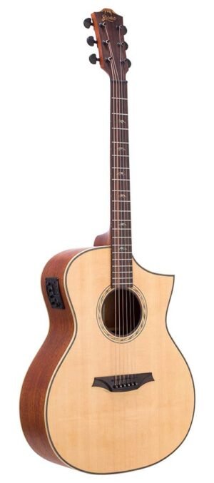 Bromo Tahoma Series Hillside auditorium guitar with solid spruce top