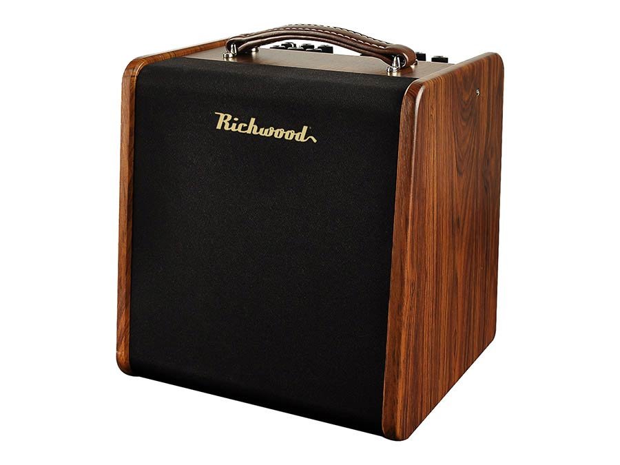 acoustic guitar amplifier, 2 channels, chorus/reverb, looper, drums, with dual footswitch