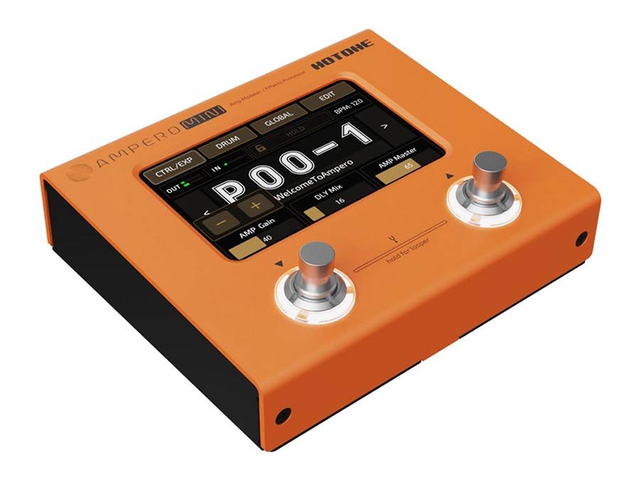 amp modeler and effects processor AMPERO MINI, with PSU, orange - Afbeelding 2