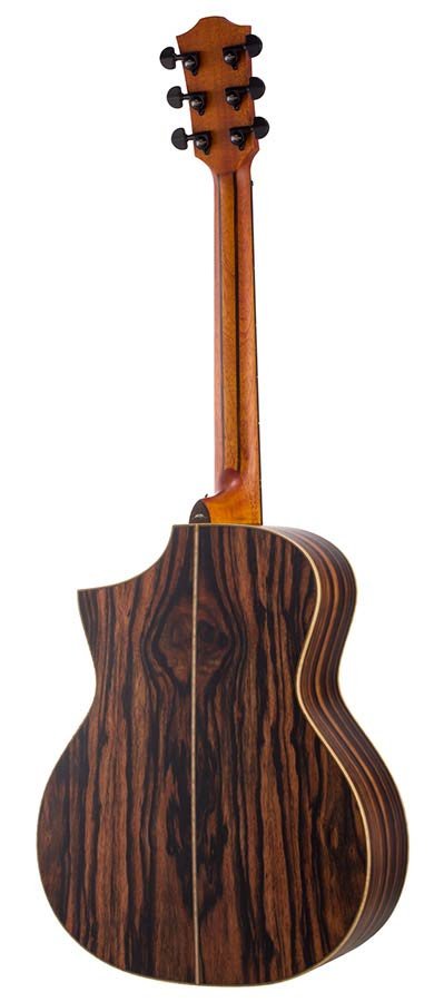 concert guitar all solid tonewoods, amara eb back & sides & fb, Fishman, natural, heavy duty bag - Afbeelding 4