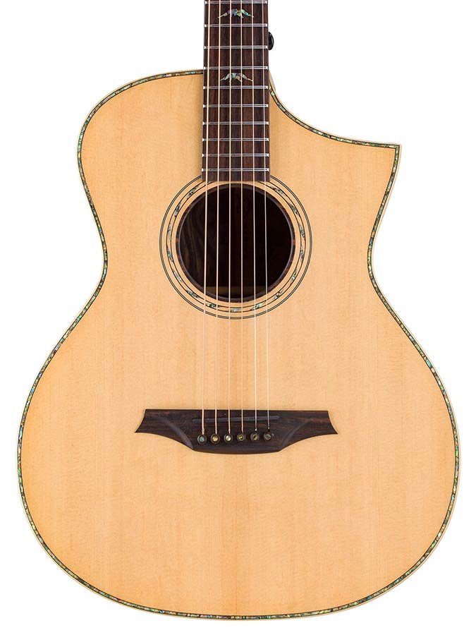 concert guitar all solid tonewoods, amara eb back & sides & fb, Fishman, natural, heavy duty bag - Afbeelding 6