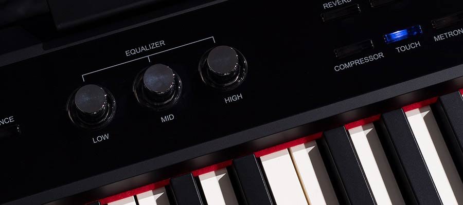 digital stage piano, 88 keys graded hammer action, black - Afbeelding 12