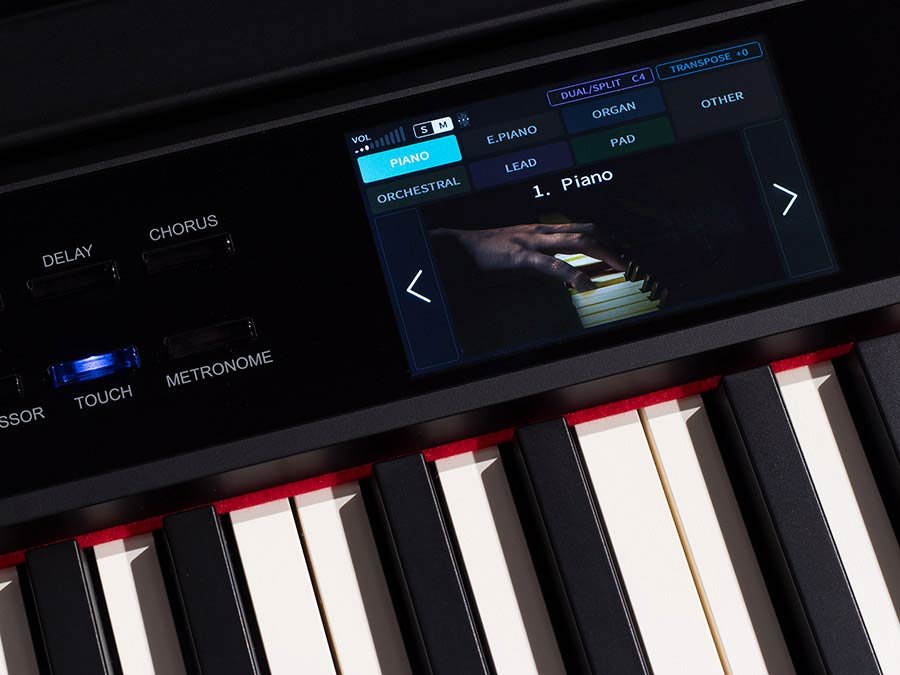 digital stage piano, 88 keys graded hammer action, black - Afbeelding 14