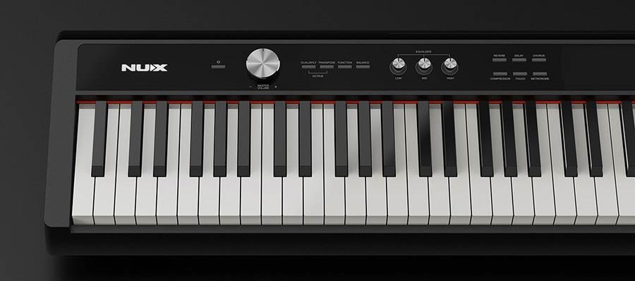 digital stage piano, 88 keys graded hammer action, black - Afbeelding 6
