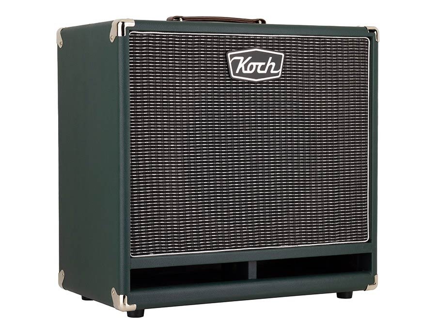 speaker cabinet 1 x 12" 60W, 8 ohms ported, green + silver cloth - Afbeelding 2