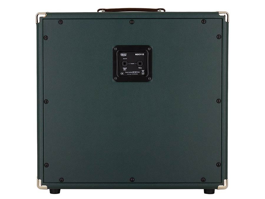 speaker cabinet 1 x 12" 60W, 8 ohms ported, green + silver cloth - Afbeelding 3