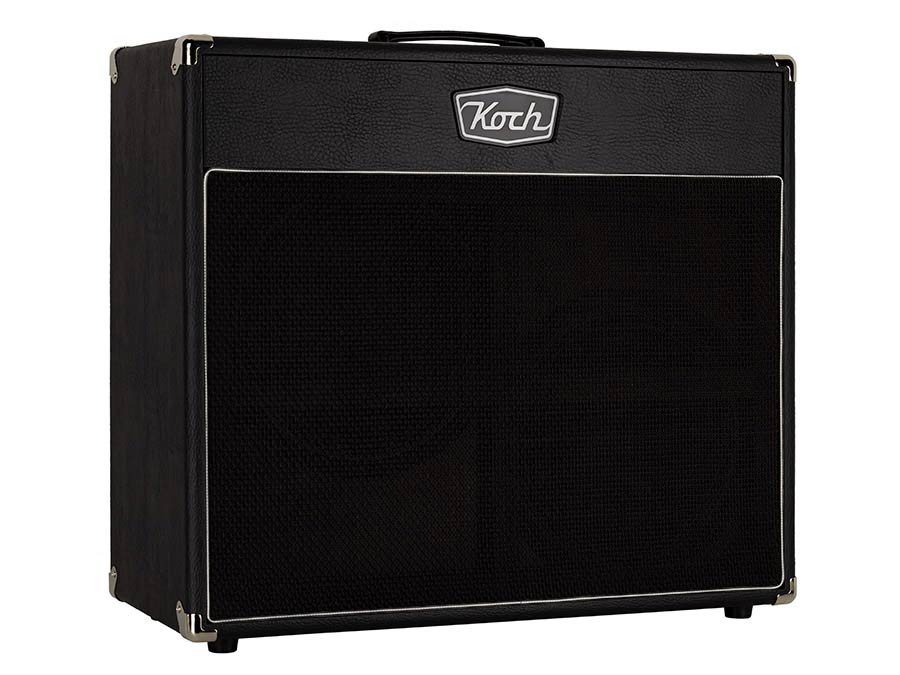 speaker cabinet 2 x 12" 120W, open back, black + black cloth - Afbeelding 2