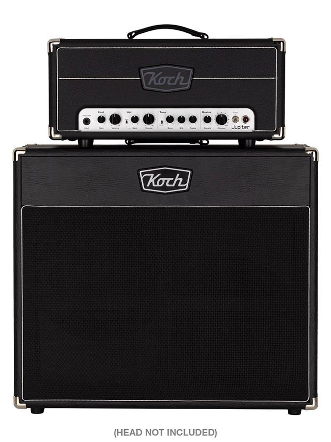 speaker cabinet 2 x 12" 120W, open back, black + black cloth - Afbeelding 4