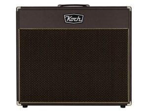 speaker cabinet 2 x 12" 120W, open back, brown + brown cloth