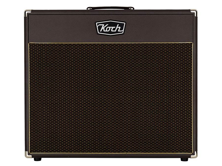 speaker cabinet 2 x 12" 120W, open back, brown + brown cloth