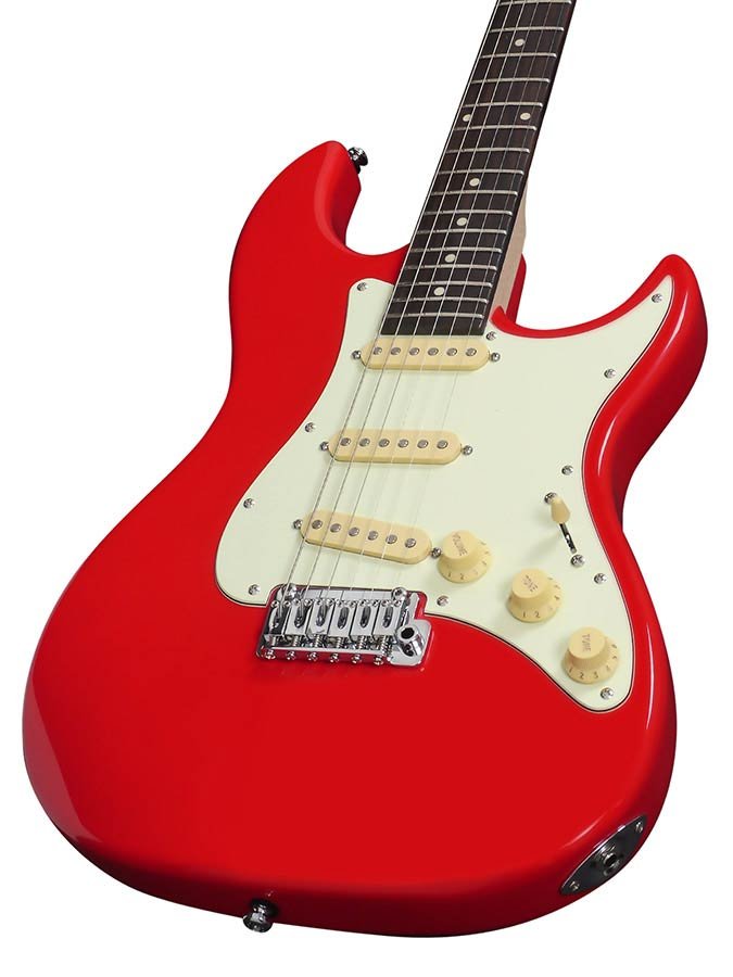electric guitar S-style dakota red - Afbeelding 4