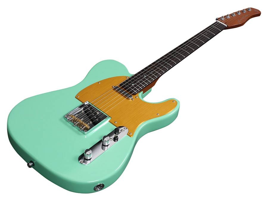 electric guitar T-style mild green - Afbeelding 2