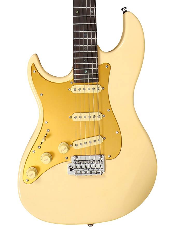 lefty electric guitar S Vintage style vintage white - Afbeelding 3