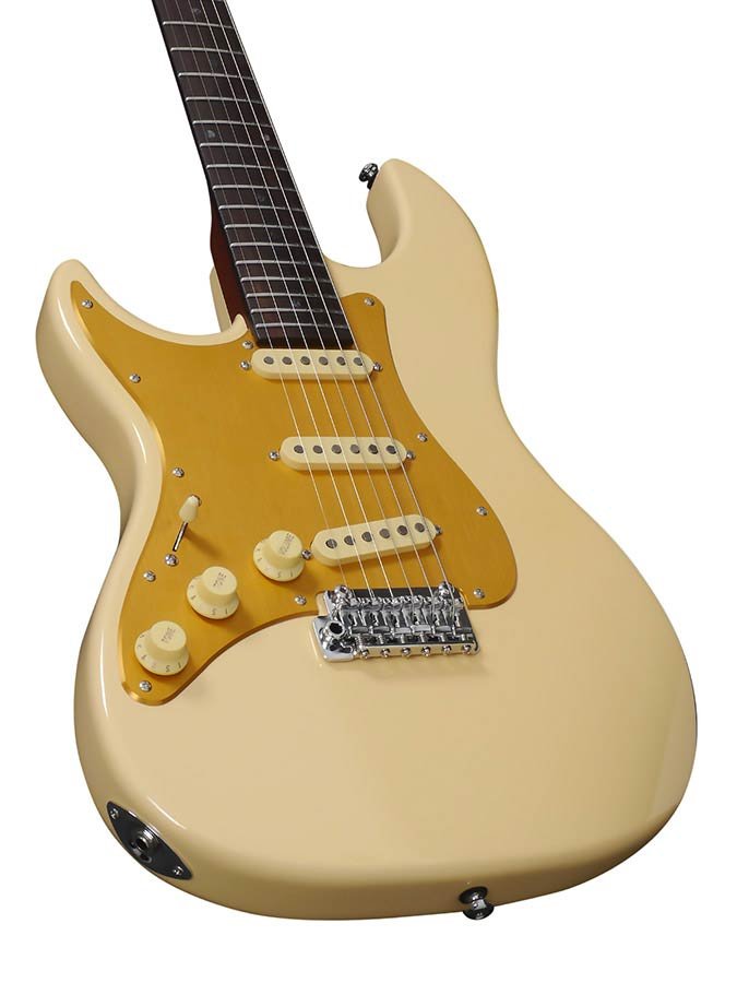 lefty electric guitar S Vintage style vintage white - Afbeelding 4
