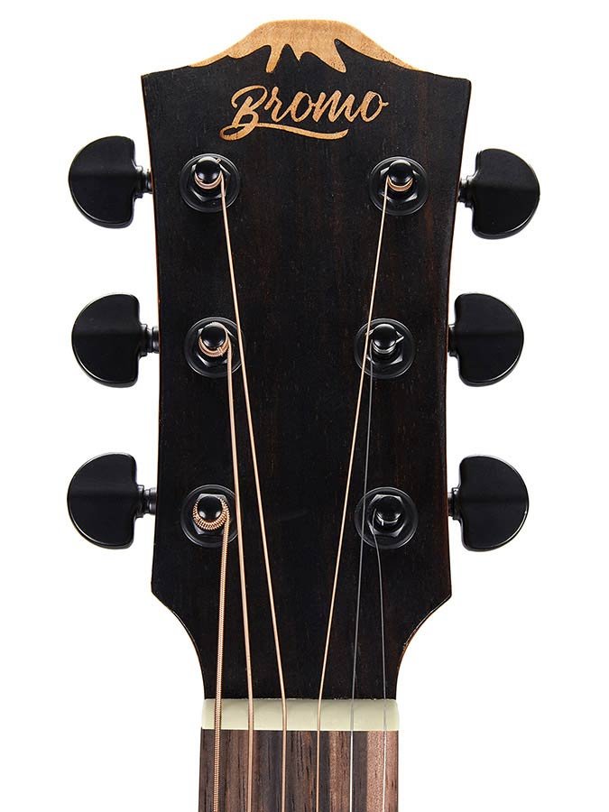 lefthanded dreadnought guitar, solid spruce top, mahogany b&s, amara ebony fb, natural-plastic free - Afbeelding 7