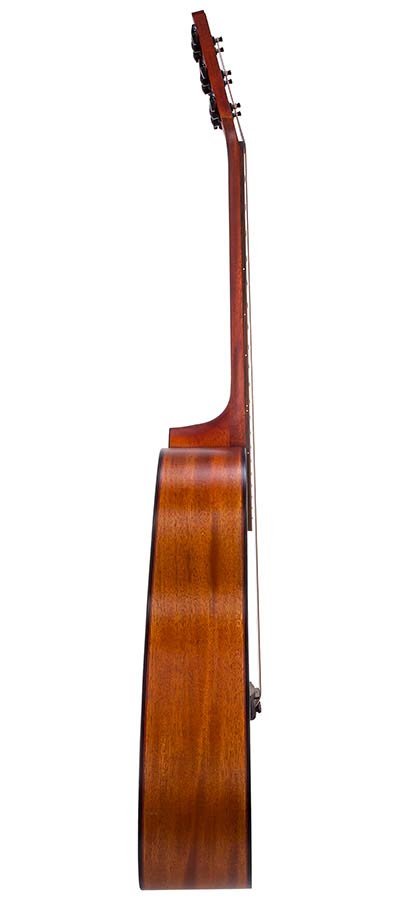 dreadnought guitar with solid mahogany top, mahogany back & sides, amara ebony fb, natural - Afbeelding 5